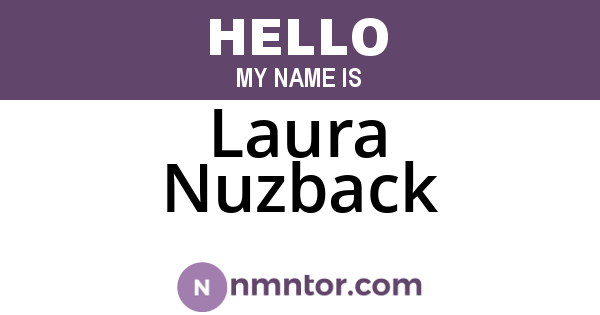 Laura Nuzback