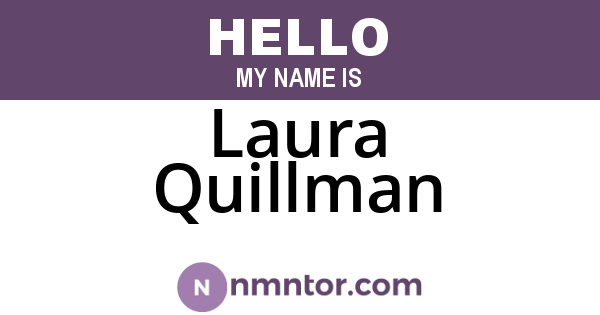 Laura Quillman
