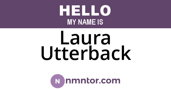 Laura Utterback