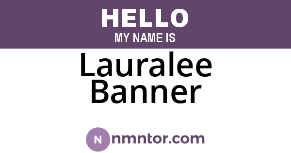 Lauralee Banner