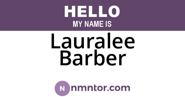 Lauralee Barber