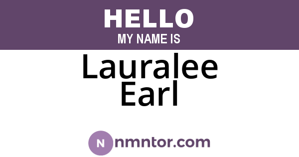 Lauralee Earl