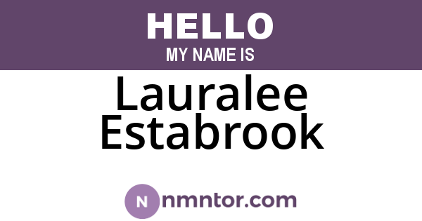 Lauralee Estabrook