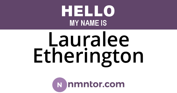 Lauralee Etherington