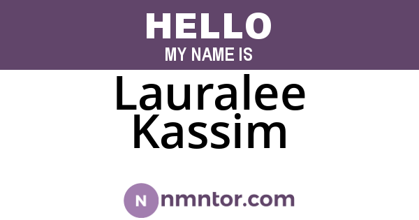 Lauralee Kassim