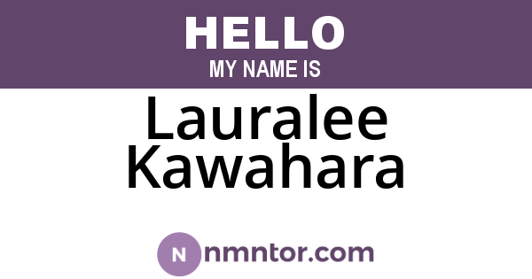 Lauralee Kawahara