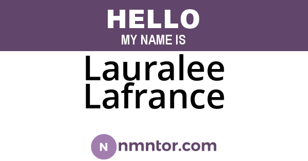 Lauralee Lafrance