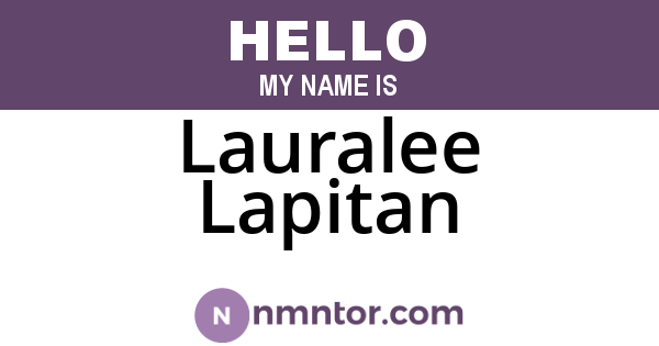 Lauralee Lapitan