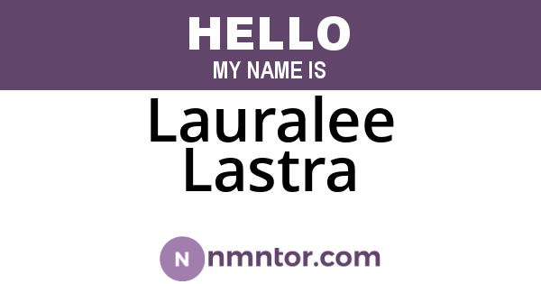 Lauralee Lastra