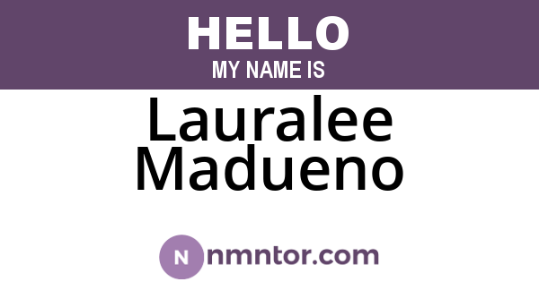 Lauralee Madueno
