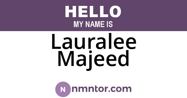 Lauralee Majeed
