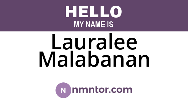 Lauralee Malabanan