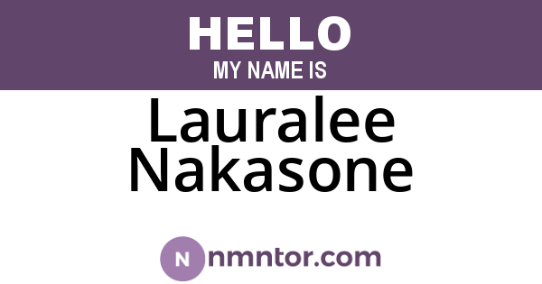 Lauralee Nakasone