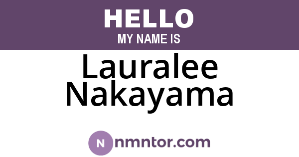 Lauralee Nakayama