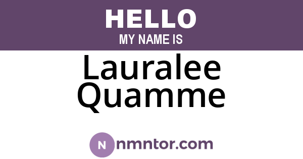 Lauralee Quamme