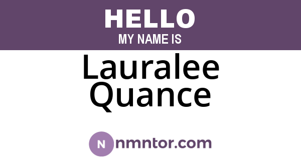 Lauralee Quance