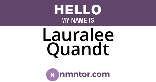 Lauralee Quandt