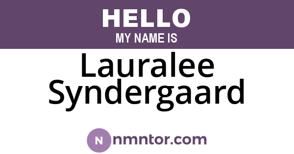Lauralee Syndergaard
