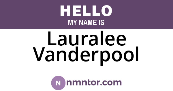 Lauralee Vanderpool