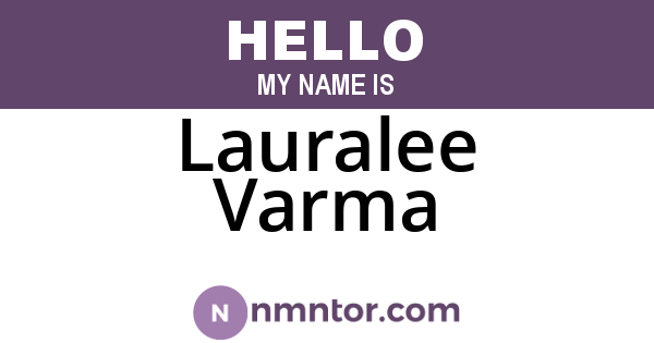 Lauralee Varma