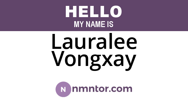 Lauralee Vongxay