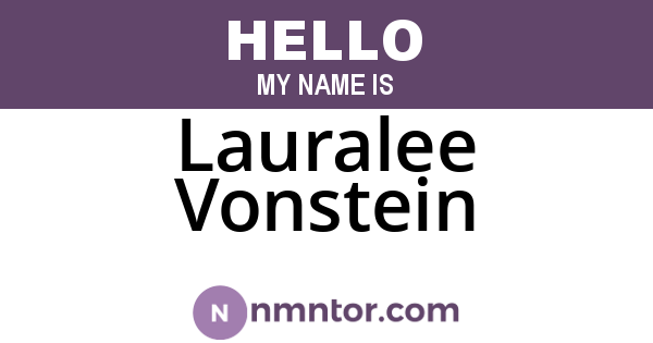 Lauralee Vonstein