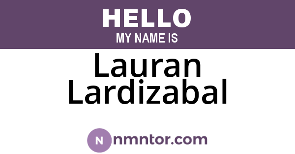 Lauran Lardizabal