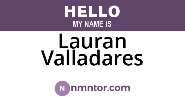 Lauran Valladares
