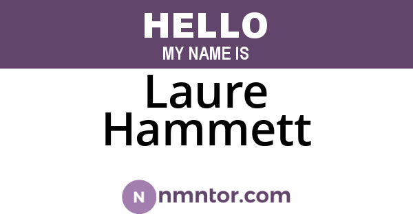 Laure Hammett