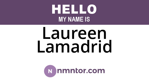 Laureen Lamadrid