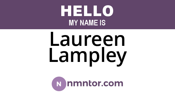Laureen Lampley