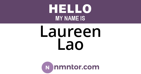 Laureen Lao