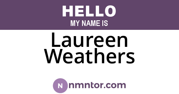 Laureen Weathers