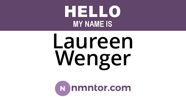 Laureen Wenger