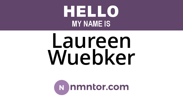 Laureen Wuebker