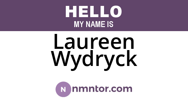 Laureen Wydryck