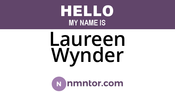 Laureen Wynder