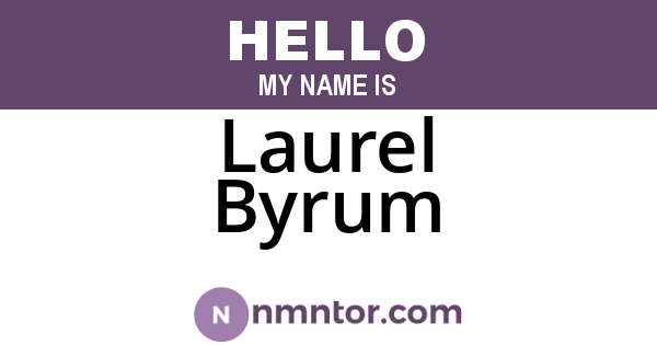 Laurel Byrum