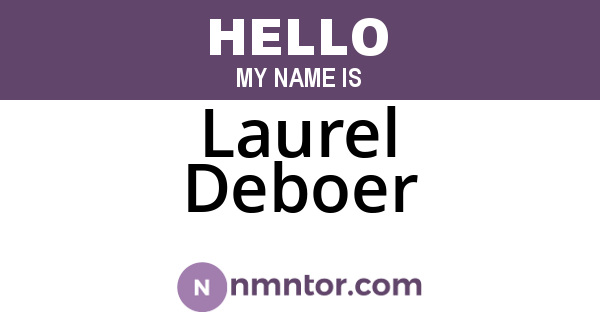 Laurel Deboer