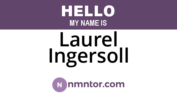 Laurel Ingersoll