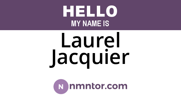 Laurel Jacquier