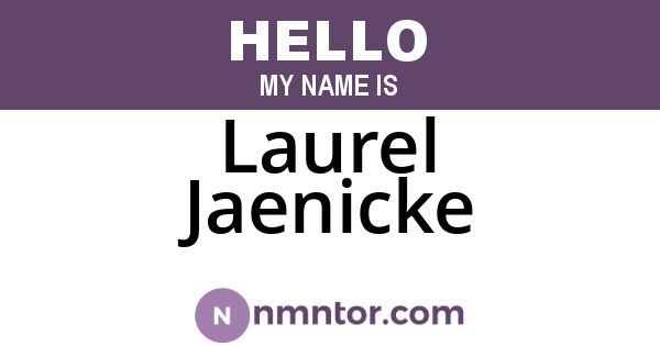 Laurel Jaenicke