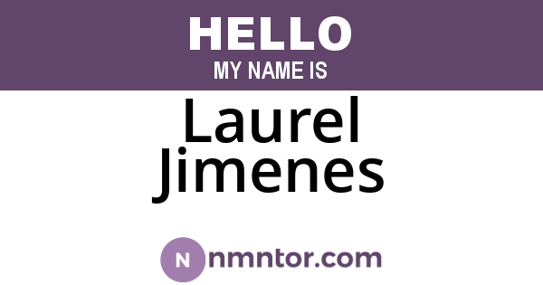 Laurel Jimenes