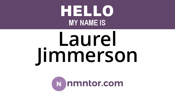 Laurel Jimmerson
