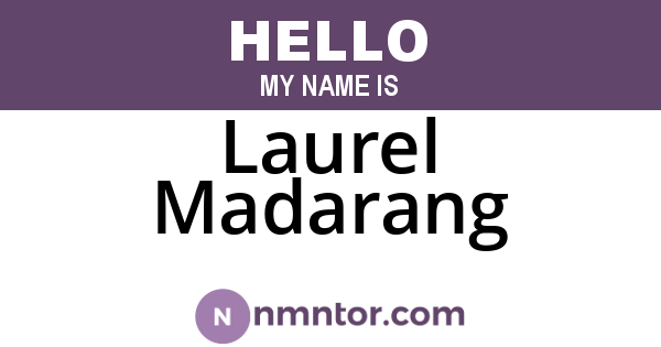 Laurel Madarang