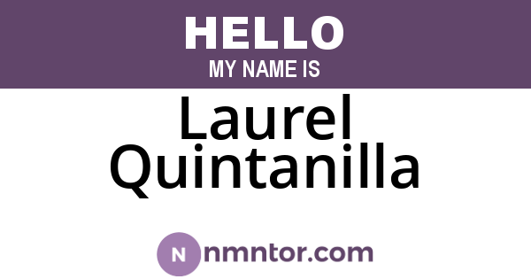 Laurel Quintanilla