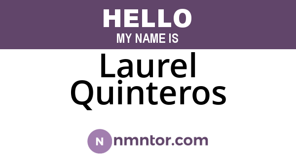 Laurel Quinteros