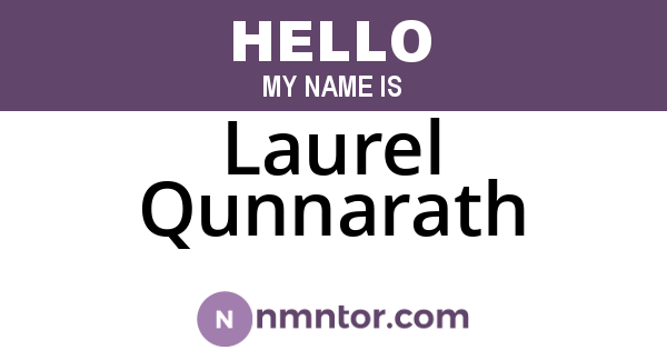 Laurel Qunnarath