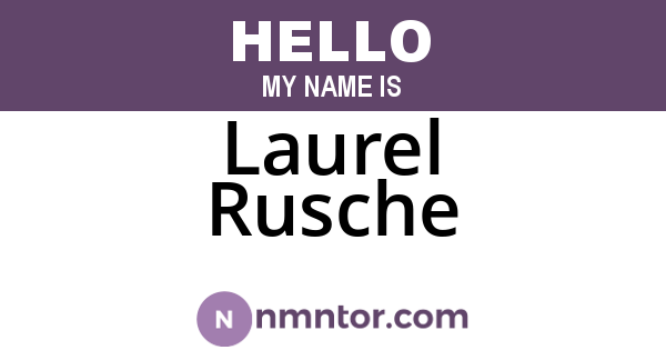 Laurel Rusche