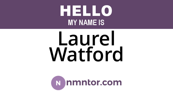 Laurel Watford
